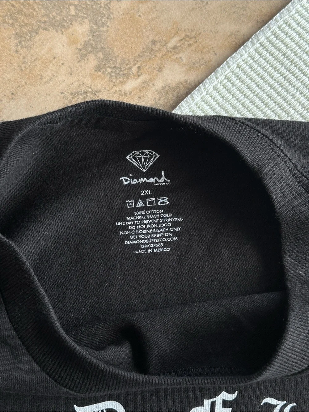 Diamond Supply Co Black Hold Firm Graphic T-Shirt